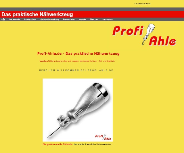 Webseite Profi-Ahle.de
