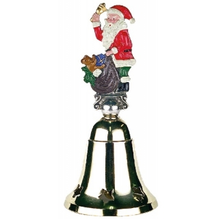 Glocke Zinnfigur Weihnachtsmann mit Sack - derzeit leider...