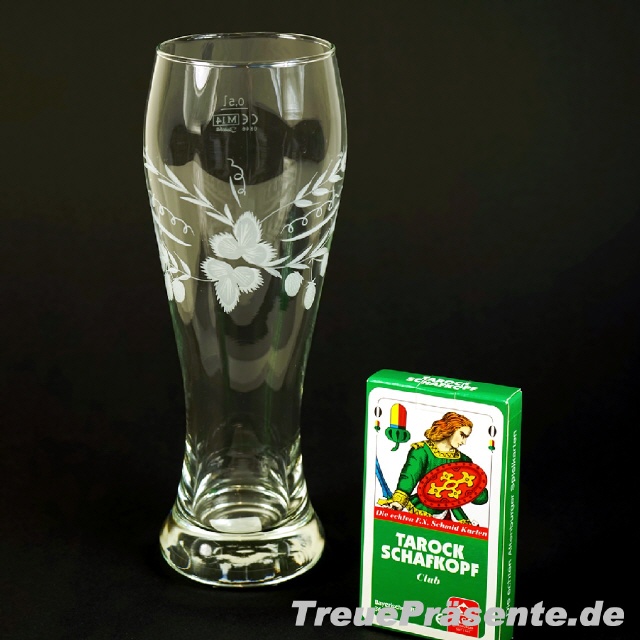 Geschenkset Weizenbierglas