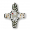 Zinnbild Kreuz mit Opferlamm groß