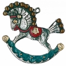 Zinnfigur Schaukelpferd klein
