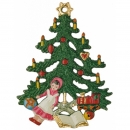 Zinnfigur Christbaum mit Puppe