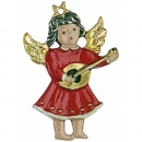 Zinnfigur Engel mit Mandoline