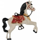Zinnfigur Springpferd