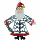 Zinnfigur Filigranbehang Weihnachtsmann