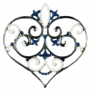 Christbaumschmuck Herz groß blau