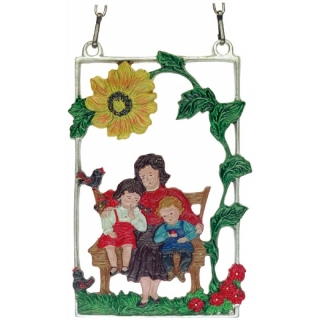 Zinnbild Mutter mit Kindern