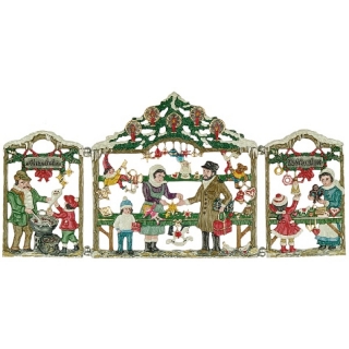 Falt-Zinnbild Christkindlmarkt