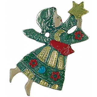 Zinnfigur Dirndlengel mit Stern