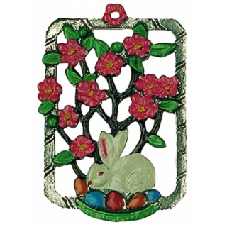 Zinnfigur Hase im Nest