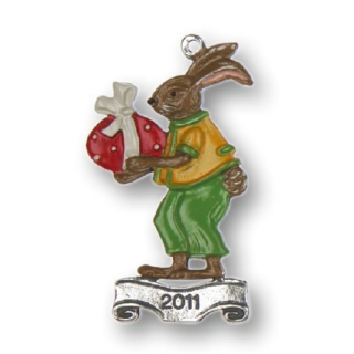Zinnfigur Jahres-Osterhase 2011
