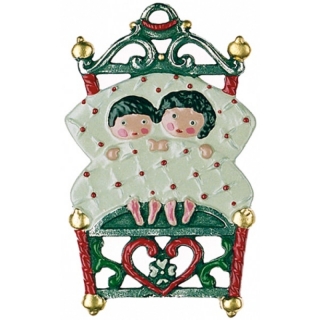 Zinnfigur Bett