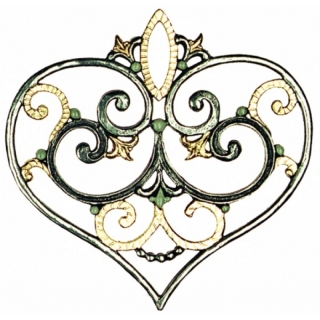 Christbaumschmuck Herz groß Nr. 4