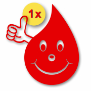1 x Blutspenden