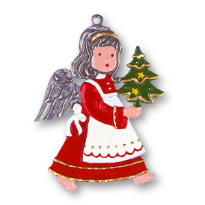 Pewter Ornament Angel with Apron