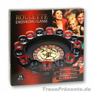 Trinkspiel Roulette mit Gläsern, ca. 30 x 30 cm