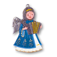 Zinnfigur Engel mit Harmonika
