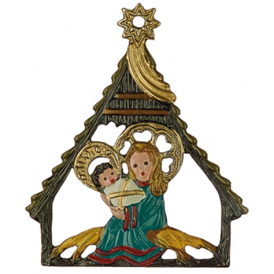 Pewter Ornament Maria with Child