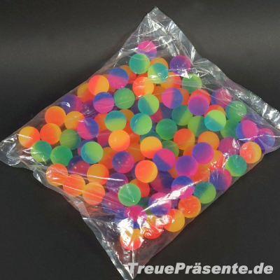 Flummi Neonfrost 27 mm, farblich sortiert