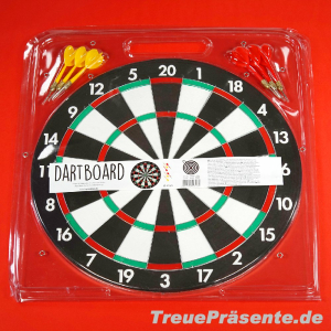 Dartsspiel groß, ca. 42 cm, inkl. 6 Pfeilen mit...