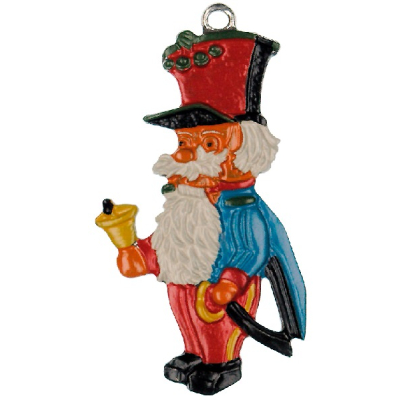 Pewter Ornament Nutcracker with Bell