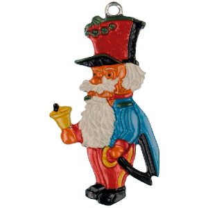 Pewter Ornament Nutcracker with Bell