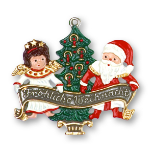Pewter Ornament "Fröhliche Weihnacht"