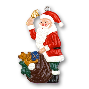 Pewter Ornament Santa Claus with Sack