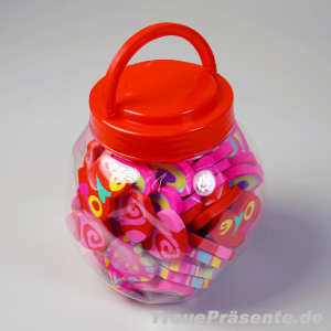 Radiergummi Herzform ca. 3,5 cm, Designs sortiert