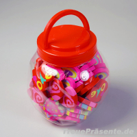 Radiergummi Herzform ca. 3,5 cm, Designs sortiert