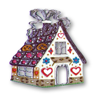 Pewter Ornament Gingerbread House