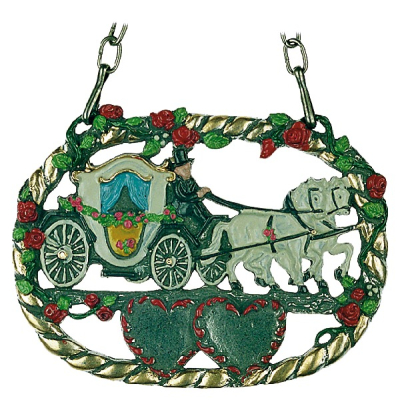 Pewter Ornament Wedding Coach