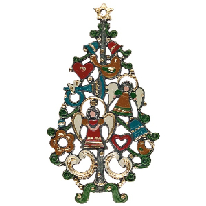 Pewter Ornament Christmas Tree