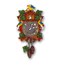 Pewter Ornament Cuckoo Clock