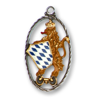 Pewter Ornament Bavarian Lion