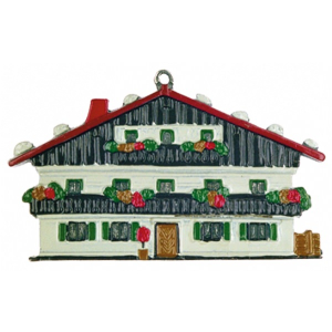 Pewter Ornament Bavarian House