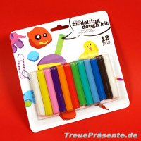 Knete 12 Farben auf Karte, ca. 17 x 17 cm