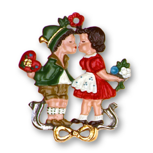 Pewter Ornament Young Couple