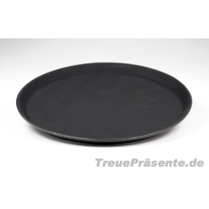 Servier-Tablett schwarz, 35 cm mit Anti-Rutsch-Beschichtung