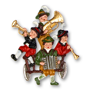 Pewter Ornament Four Musicians