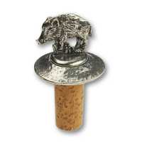 Bottle Top round Boar with antique finish