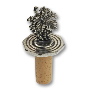 Bottle Top Octagonal Wine Foliage with antique finish