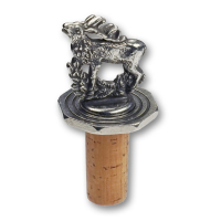 Bottle Top Octagonal Deer with antique finish