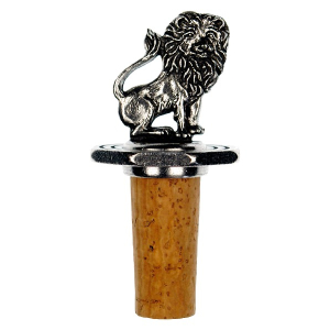 Bottle Top Octagonal Zodiac Leo with antique finish