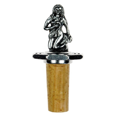 Bottle Top Octagonal Zodiac Virgo with antique finish