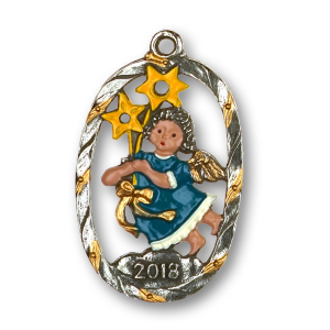 Pewter Ornament Annual Angel 2018