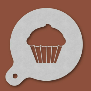 Cappuccino-Schablone Cupcake - Muffin