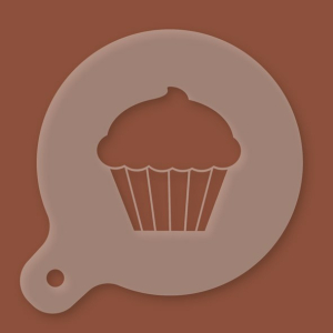 Cappuccino-Schablone Cupcake - Muffin