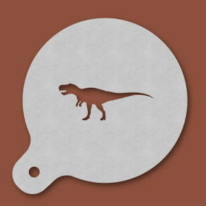 Cappuccino-Schablone Dinosaurier T-Rex