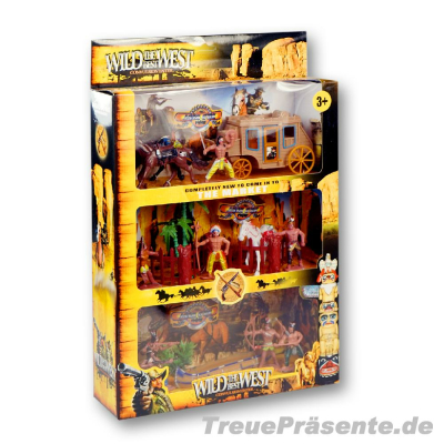 Spiel-Set Cowboy und Indianer, Größe XL